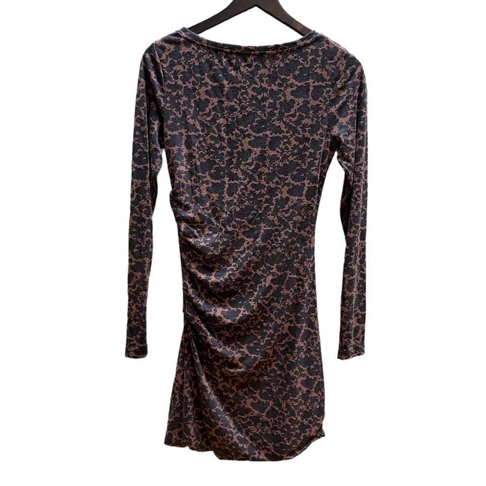 Peruvian Connection Animal Print Ruched Fitted Dr… - image 2